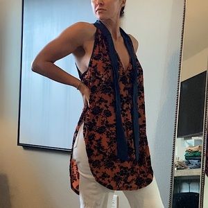 Free People Velvet Mesh Tunic